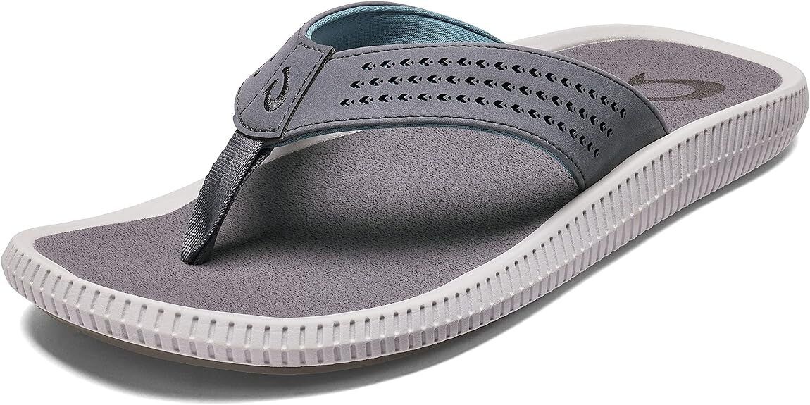 OluKai Men's Ulele 10435-4Q4Q Stone Water Ready Beach Sandals - AllSportsWearUSA